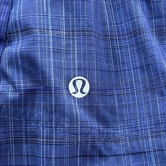 Woman’s Lululemon Blue Run Jacket | Ruffle Zip Front | Plaid Paneling | Size 6 - Picture 9 of 12